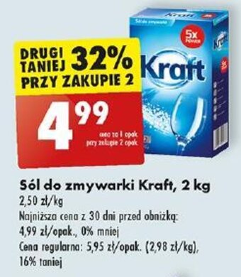 Biedronka Sól do zmywarki Kraft, 2 kg oferta