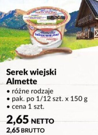 Makro Serek wiejski Almette 150g oferta