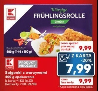 Kaufland Sajgonki z warzywami oferta