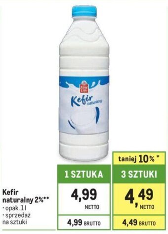 Makro Kefir naturalny 2% 1l oferta