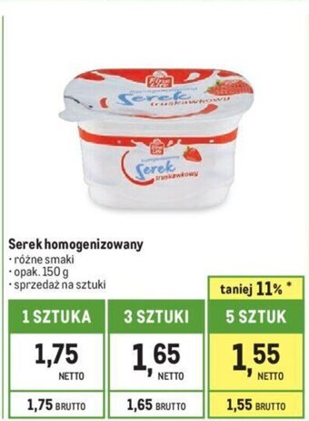 Makro Serek homogenizowany 150g oferta