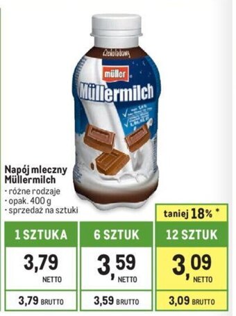 Makro Napój mleczny Müllermilch 400g oferta