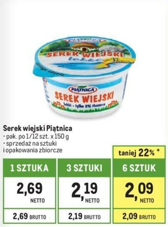 Makro Serek wiejski Piątnica 150g oferta