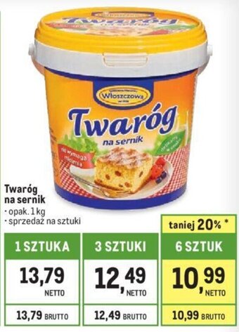 Makro Twaróg na sernik 1kg oferta
