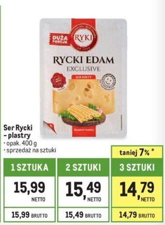 Makro Ser Rycki plastry 400g oferta