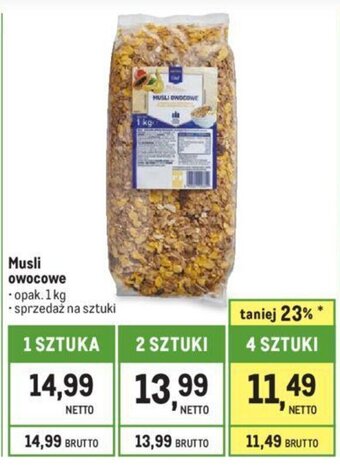 Makro Musli owocowe 1kg oferta