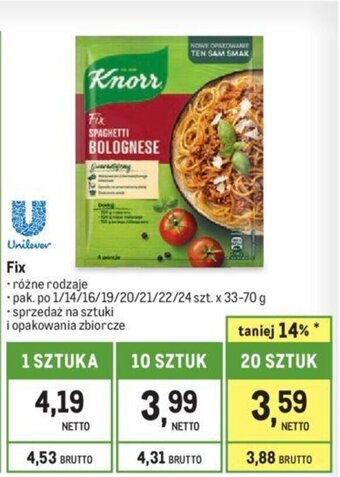 Makro Fix Knorr 33-70 g oferta