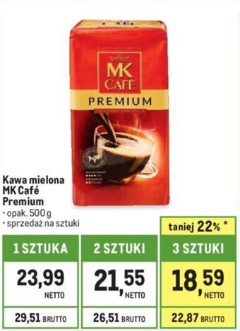 Makro Kawa mielona MK Café Premium 500 g oferta