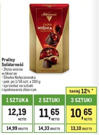 Makro Praliny Solidarność 190 g oferta