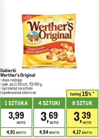 Makro Cukierki Werther's Original 70/90 g oferta