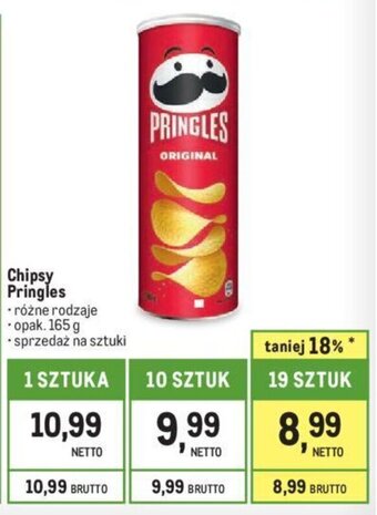 Makro Chipsy Pringles 165 g oferta