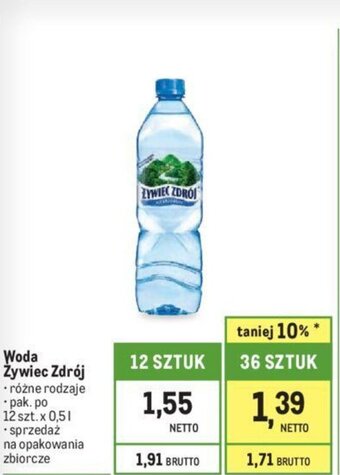 Makro Woda Żywiec Zdrój 500 ml oferta