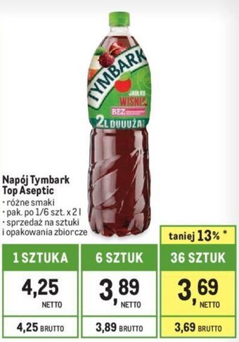 Makro Napój Tymbark Top Aseptic 2 l oferta