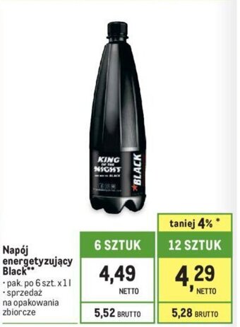 Makro Napój energetyzujący Black 1 l oferta