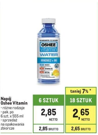 Makro Napój Oshee Vitamin 555 ml oferta
