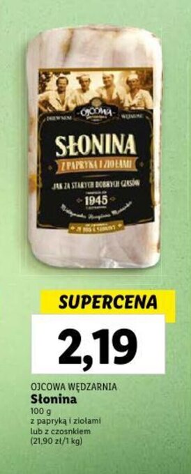 Lidl Słonina 100 g oferta