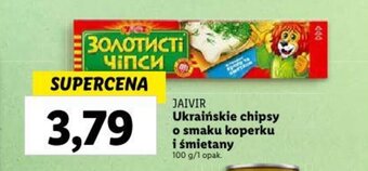 Ukraińskie chipsy o smaku koperku i śmietany 100 g