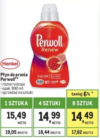 Makro Płyn do prania Perwoll 990 ml oferta
