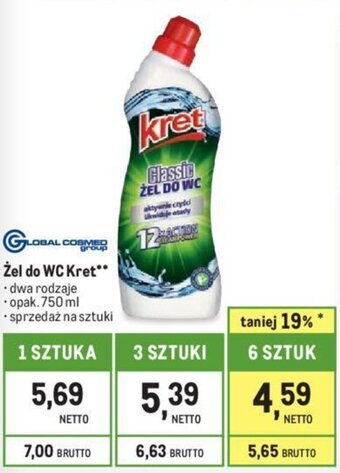 Makro Żel do WC Kret 750 ml oferta