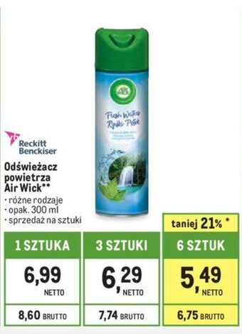 Makro Odświeżacz powietrza Air Wick 300 ml oferta