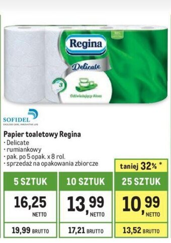 Makro Papier toaletowy Regina 8 rol. oferta