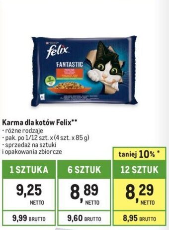 Makro Karma dla kotów Felix 4 x 85 g oferta