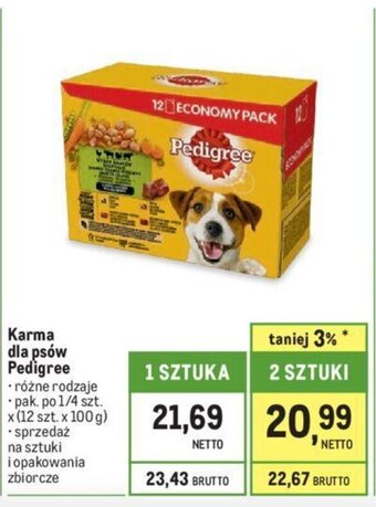 Makro Karma dla psów Pedigree 12 x 100 g oferta