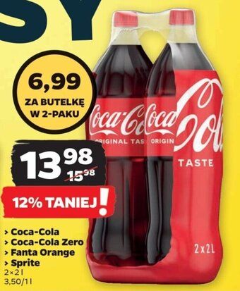 Netto Coca-Cola / Coca-Cola Zero / Fanta Orange / Sprite 2 x 2 l oferta