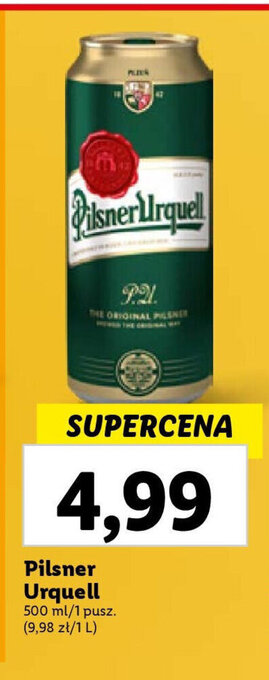 Lidl Pilsner Urquell 500 ml oferta