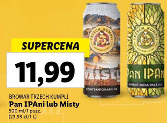 Lidl Pan IPAni lub Misty 500 ml oferta