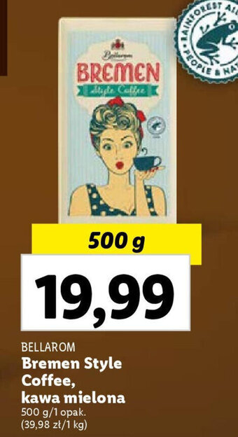 Lidl Bremen Style Coffee, kawa mielona 500 g oferta
