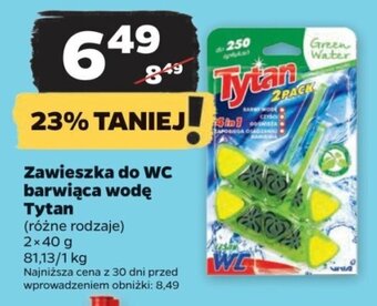 Netto Zawieszka do WC barwiąca wodę Tytan 2x40g oferta