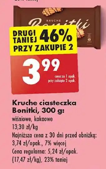 Biedronka Ciastka kruche z polewą kakaową oferta