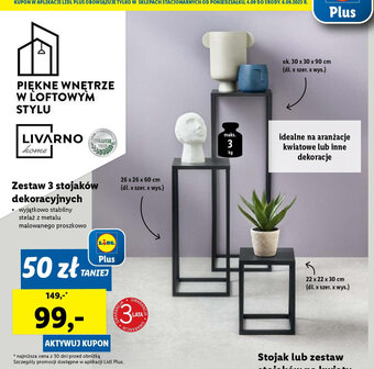 Lidl Zestaw 3 stojaków dekoracyjnych oferta