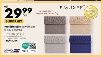 Biedronka Prześcieradło z gumką 200 x 200 cm oferta