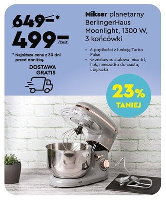 Biedronka Mikser planetarny moonlight 1300 w oferta
