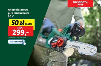 Lidl PARKSIDE Akumulatorowa pita łańcuchowa 20 V oferta