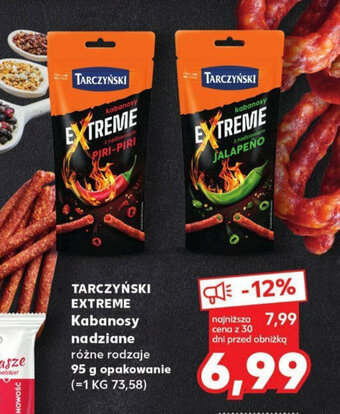 Kaufland TARCZYŃSKI EXTREME kabanosy nadziewane 95g oferta