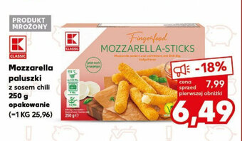Mozzarella paluszki z sosem chili 250 g