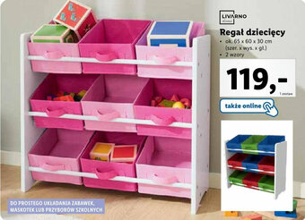 Lidl LIVARNO home Regał dziecięcy oferta