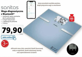 Lidl sanitas Waga diagnostyczna z Bluetooth oferta