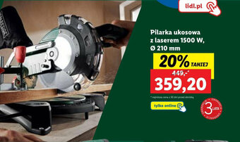 Lidl PARKSIDE Pilarka ukosowa z laserem 1500 W oferta