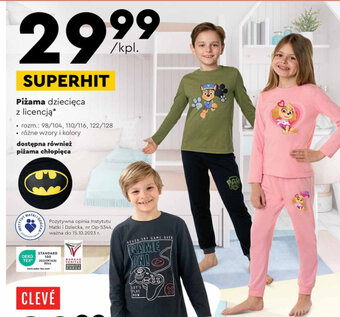Biedronka Piżama dziecięca z licencją rozm.: 98/104, 110/116, 122/128 oferta