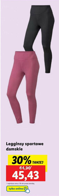 Lidl Legginsy sportowe damskie oferta