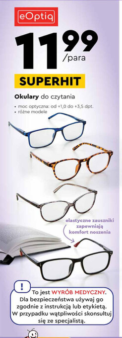 Biedronka eOptiq Okulary do czytania oferta