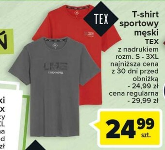 Carrefour T-shirt męski tex oferta