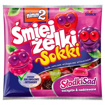Carrefour Express Nimm2 śmiejżelki sokki słodki sad żelki owocowe wzbogacone witaminami 90 g oferta