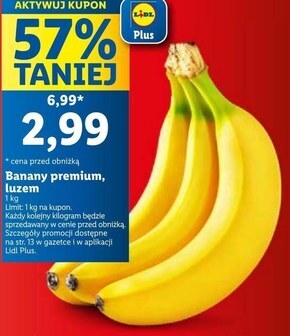 Lidl Banany oferta