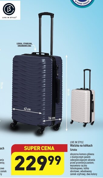 ALDI Walizka life in style oferta