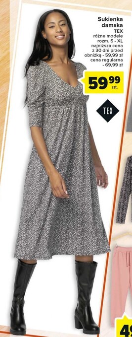 Carrefour Sukienka damska tex oferta